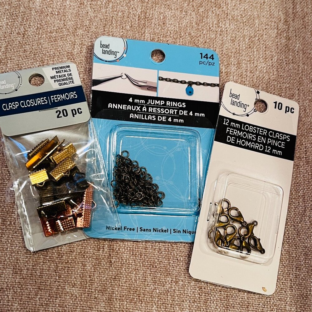 Jewelry making bundle clasps crimps jumprings